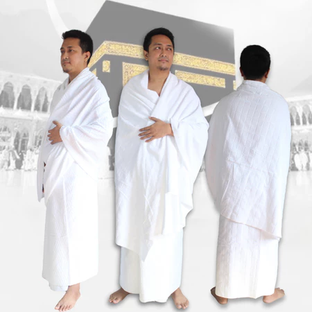 Kain Ihrom Pria Dewasa Bahan Premium - Perlengkapan Pakaian Haji dan Umroh - image 1 of 2
