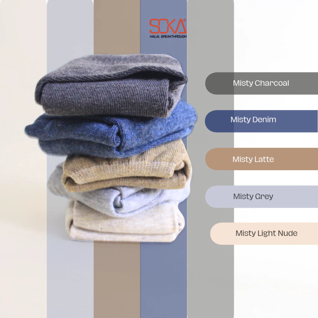 Kaos Kaki Misty Breathable - Bahan Katun - image 1 of 2